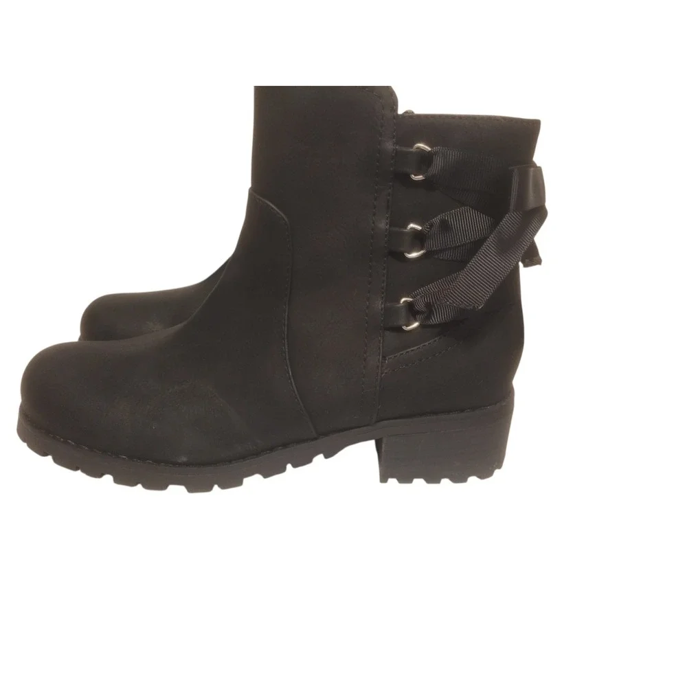 Cute Dolce Vita girls size‎ 5 Rollins black lace up combat style boots NWOB